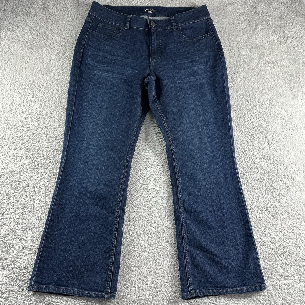 Lee‎ Jeans Womens Riders1 4P 34x27 Dark Wash Flare Western Ranch Bell Bottom